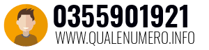 Numero di telefono 0355901921 0355901921