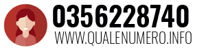 Numero di telefono 0356228740 0356228740