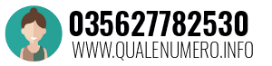 Numero di telefono 035627782530 035627782530