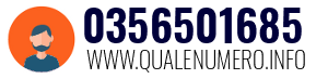 Numero di telefono 0356501685 0356501685