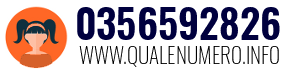 Numero di telefono 0356592826 0356592826
