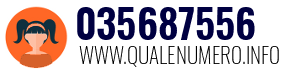 Numero di telefono 035687556 035687556