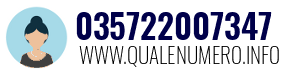 Numero di telefono 035722007347 035722007347