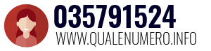 Numero di telefono 035791524 035791524