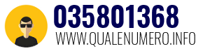 Numero di telefono 035801368 035801368