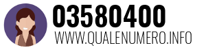 Numero di telefono 03580400 03580400