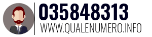 Numero di telefono 035848313 035848313