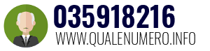 Numero di telefono 035918216 035918216