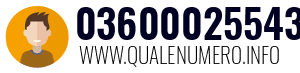 Numero di telefono 03600025543 03600025543