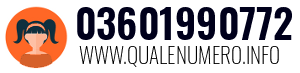 Numero di telefono 03601990772 03601990772