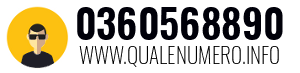 Numero di telefono 0360568890 0360568890