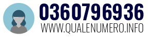 Numero di telefono 0360796936 0360796936