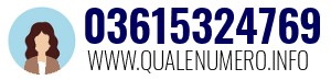 Numero di telefono 03615324769 03615324769
