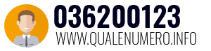 Numero di telefono 036200123 036200123