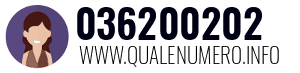 Numero di telefono 036200202 036200202