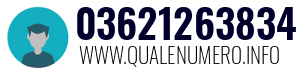 Numero di telefono 03621263834 03621263834
