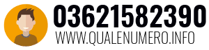 Numero di telefono 03621582390 03621582390