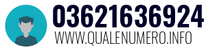Numero di telefono 03621636924 03621636924