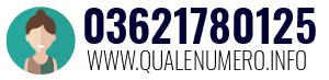 Numero di telefono 03621780125 03621780125