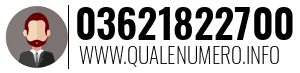Numero di telefono 03621822700 03621822700
