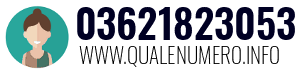 Numero di telefono 03621823053 03621823053