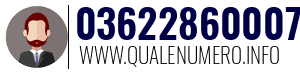 Numero di telefono 03622860007 03622860007