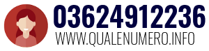 Numero di telefono 03624912236 03624912236