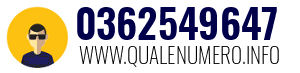 Numero di telefono 0362549647 0362549647