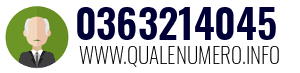 Numero di telefono 0363214045 0363214045