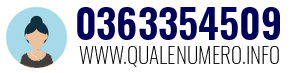 Numero di telefono 0363354509 0363354509