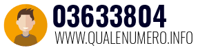 Numero di telefono 03633804 03633804