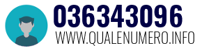 Numero di telefono 036343096 036343096