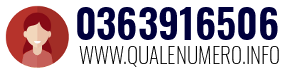 Numero di telefono 0363916506 0363916506