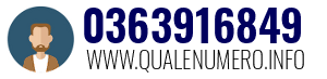 Numero di telefono 0363916849 0363916849