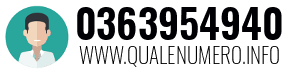 Numero di telefono 0363954940 0363954940