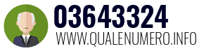 Numero di telefono 03643324 03643324