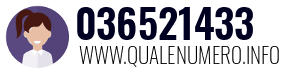 Numero di telefono 036521433 036521433