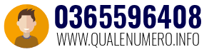 Numero di telefono 0365596408 0365596408
