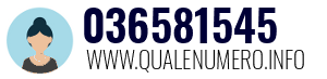 Numero di telefono 036581545 036581545