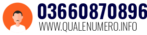 Numero di telefono 03660870896 03660870896