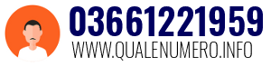 Numero di telefono 03661221959 03661221959