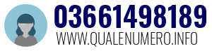 Numero di telefono 03661498189 03661498189