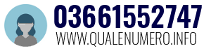Numero di telefono 03661552747 03661552747