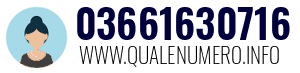 Numero di telefono 03661630716 03661630716