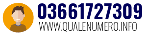Numero di telefono 03661727309 03661727309