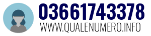 Numero di telefono 03661743378 03661743378