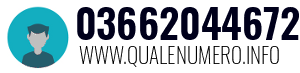 Numero di telefono 03662044672 03662044672