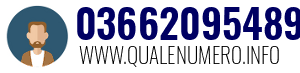 Numero di telefono 03662095489 03662095489