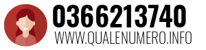 Numero di telefono 0366213740 0366213740