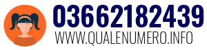 Numero di telefono 03662182439 03662182439